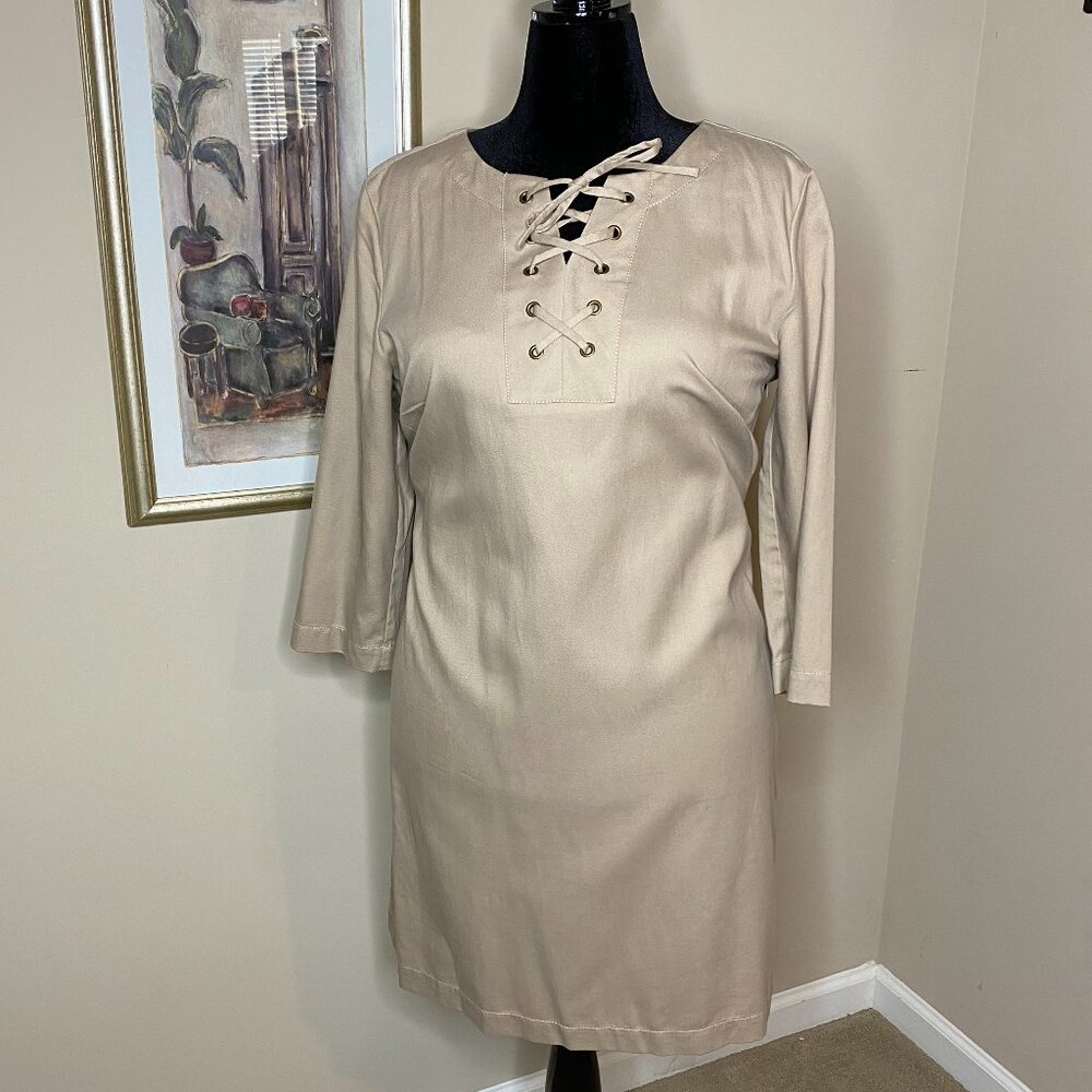 Talbots Khaki Shirt Dress